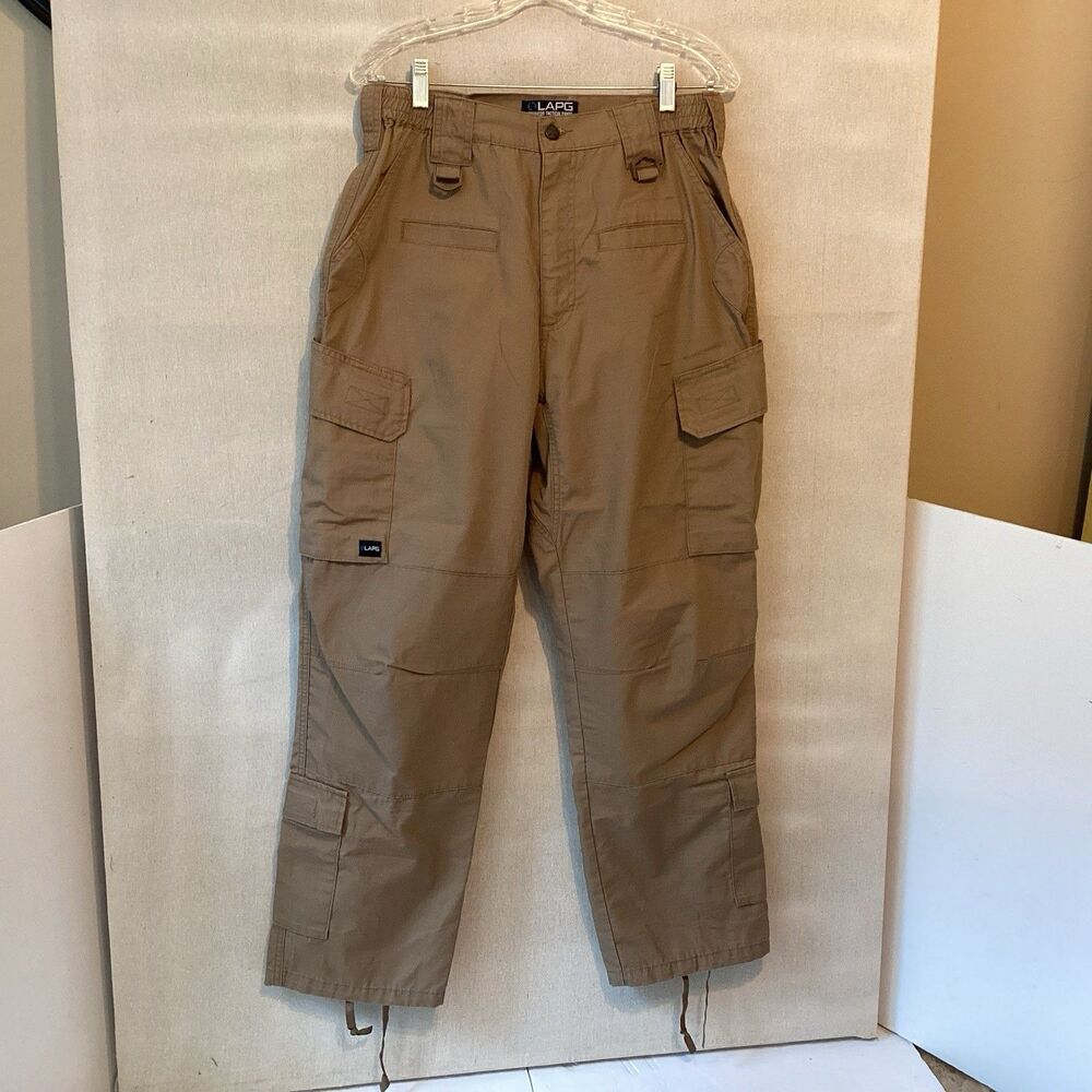 lapg operator tactical pants men’s 32”x30” tan lower leg pockets